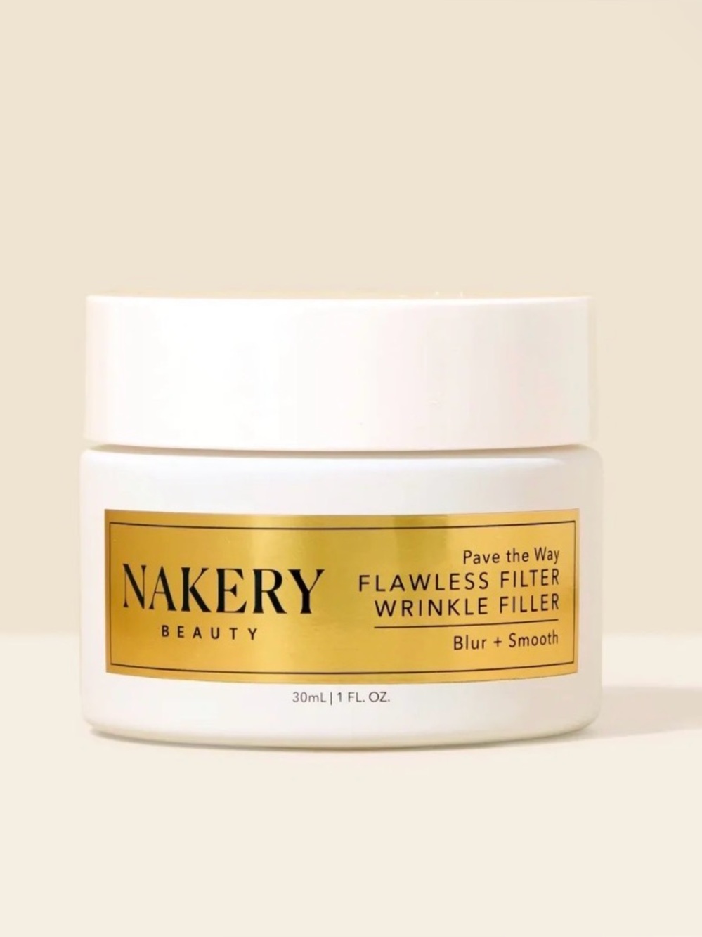 Nakery Beauty Flawless Filter Wrinkle Filler Moisturizer - White & Gold